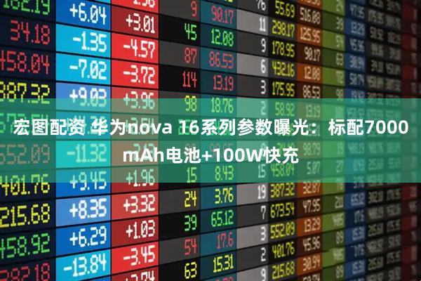 宏图配资 华为nova 16系列参数曝光：标配7000mAh电池+100W快充